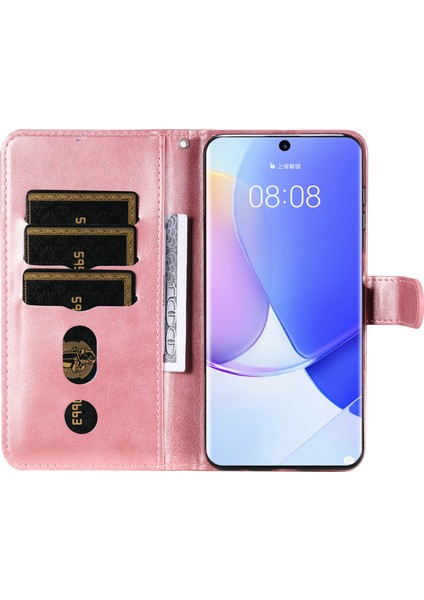 Huawei Nova 9 ile Uyumlu Moda Fermuar Çevirme Deri Manyetik Cüzdan Telefon Kılıfı (Yurt Dışından) fırsatları
