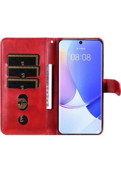 Huawei Nova 9 ile Uyumlu Moda Fermuar Çevirme Deri Manyetik Cüzdan Telefon Kılıfı (Yurt Dışından) fırsatları