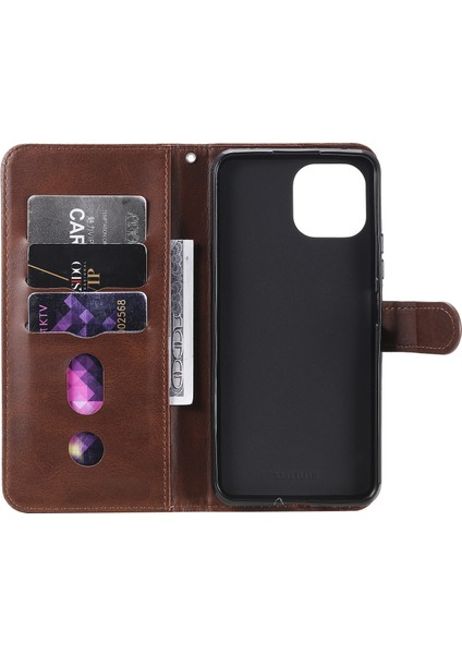 Xiaomi 11 Lite ile Uyumlu Moda Fermuar Çevirme Deri Manyetik Cüzdan Telefon Kılıfı (Yurt Dışından) fırsatları