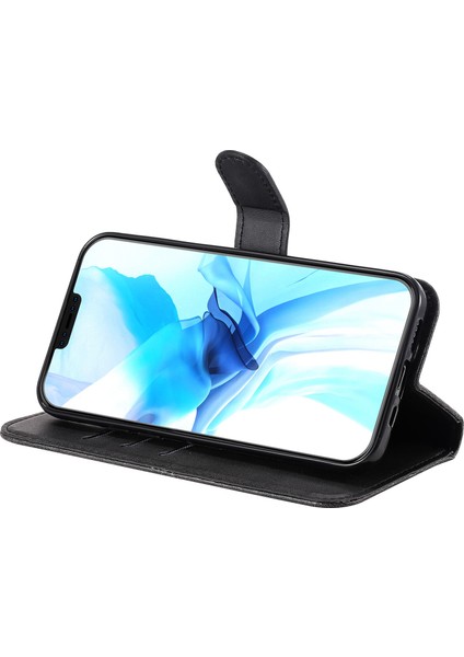 iPhone 12/12 Pro ile Uyumlu Moda Fermuar Çevirme Deri Manyetik Cüzdan Telefon Kılıfı (Yurt Dışından) indirimleri