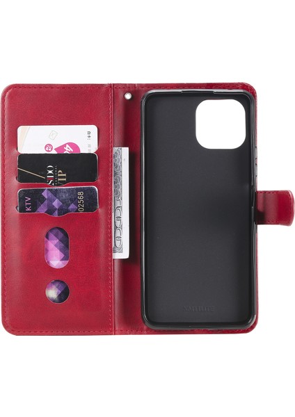 Xiaomi 11 Lite ile Uyumlu Moda Fermuar Çevirme Deri Manyetik Cüzdan Telefon Kılıfı (Yurt Dışından) fırsatları