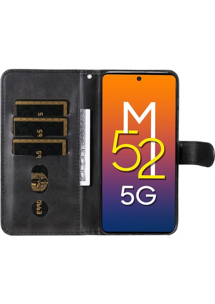 Samsung Galaxy M52 5g ile Uyumlu Moda Fermuar Çevirme Deri Manyetik Cüzdan Telefon Kılıfı (Yurt Dışından) fırsatları
