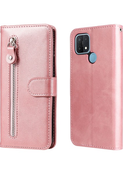 Oppo A15 ile Uyumlu Moda Fermuar Çevirme Deri Manyetik Cüzdan Telefon Kılıfı (Yurt Dışından) fiyatları