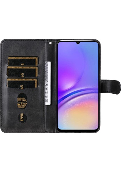 Samsung Galaxy A05 ile Uyumlu Moda Fermuar Çevirme Deri Manyetik Cüzdan Telefon Kılıfı (Yurt Dışından) fırsatları
