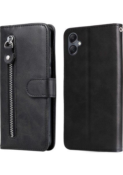 Samsung Galaxy A05 ile Uyumlu Moda Fermuar Çevirme Deri Manyetik Cüzdan Telefon Kılıfı (Yurt Dışından) indirimleri