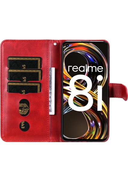 Realme 8i ile Uyumlu Moda Fermuar Çevirme Deri Manyetik Cüzdan Telefon Kılıfı (Yurt Dışından) fırsatları
