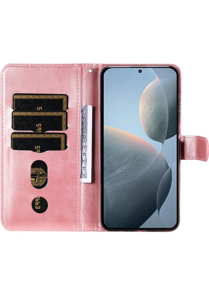 Xiaomi Redmi K70/K70 Pro ile Uyumlu Moda Fermuar Çevirme Deri Manyetik Cüzdan Telefon Kılıfı (Yurt Dışından) indirimleri