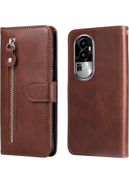 Oppo Reno 10 5g ile Uyumlu Moda Fermuar Çevirme Deri Manyetik Cüzdan Telefon Kılıfı (Yurt Dışından) fırsatları