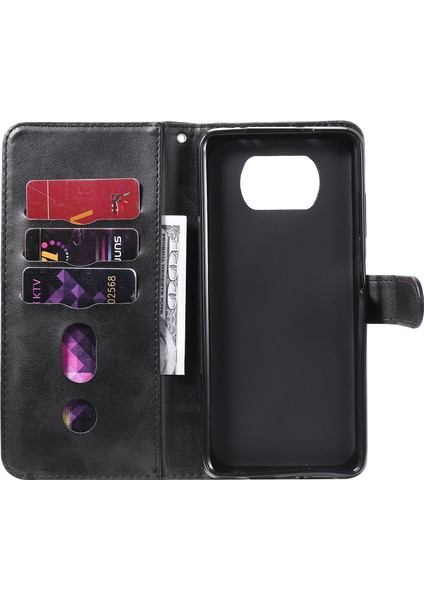 Xiaomi Poco X3/x3 Pro/x3 Nfc ile Uyumlu Moda Fermuar Çevirme Deri Manyetik Cüzdan Telefon Kılıfı (Yurt Dışından) fırsatları