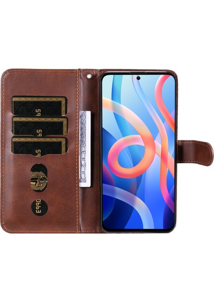 Xiaomi Poco M4 Pro 5g ile Uyumlu Moda Fermuar Çevirme Deri Manyetik Cüzdan Telefon Kılıfı (Yurt Dışından) fiyatları