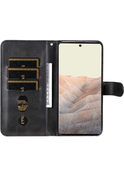 Google Pixel 6 ile Uyumlu Moda Fermuar Çevirme Deri Manyetik Cüzdan Telefon Kılıfı (Yurt Dışından) fırsatları