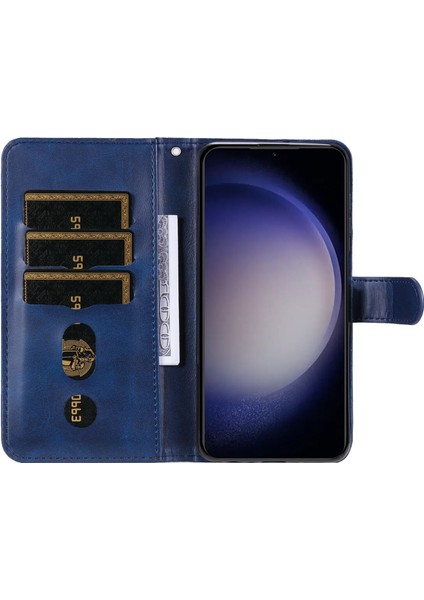 Samsung Galaxy S23 Fe ile Uyumlu Moda Fermuar Çevirme Deri Manyetik Cüzdan Telefon Kılıfı (Yurt Dışından) fırsatları