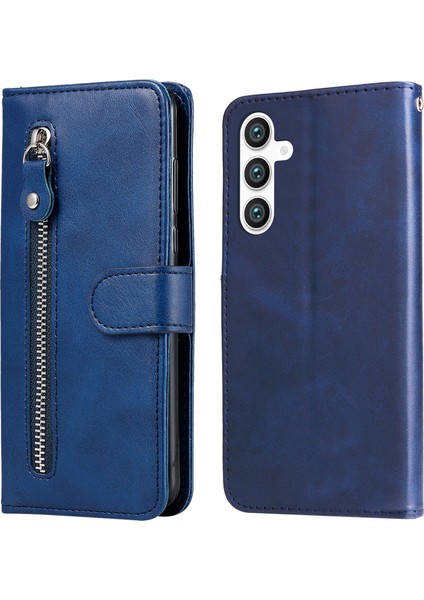 Samsung Galaxy S23 Fe ile Uyumlu Moda Fermuar Çevirme Deri Manyetik Cüzdan Telefon Kılıfı (Yurt Dışından) indirimleri