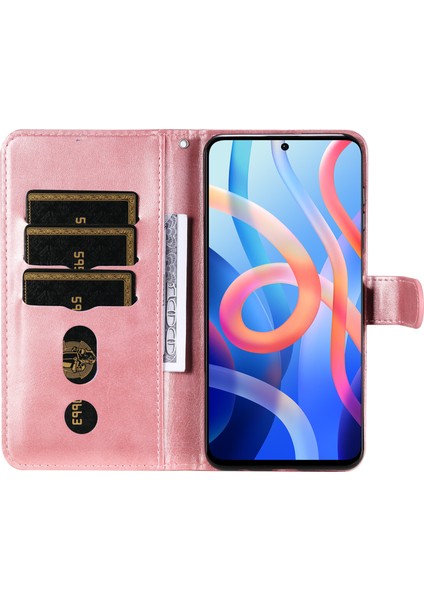 Xiaomi Poco M4 Pro 5g ile Uyumlu Moda Fermuar Çevirme Deri Manyetik Cüzdan Telefon Kılıfı (Yurt Dışından) fiyatları