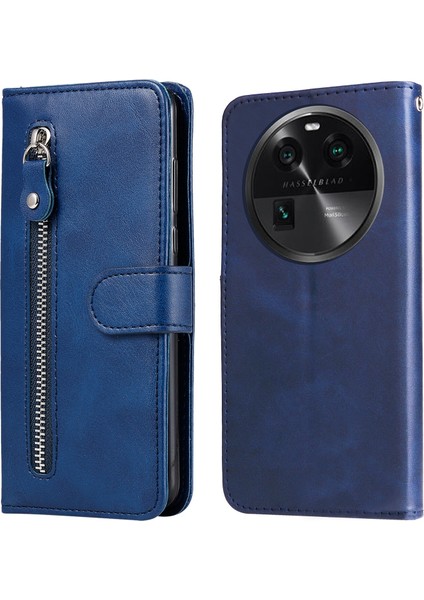 Oppo Find X6 Pro ile Uyumlu Moda Fermuar Çevirme Deri Manyetik Cüzdan Telefon Kılıfı (Yurt Dışından) indirimleri