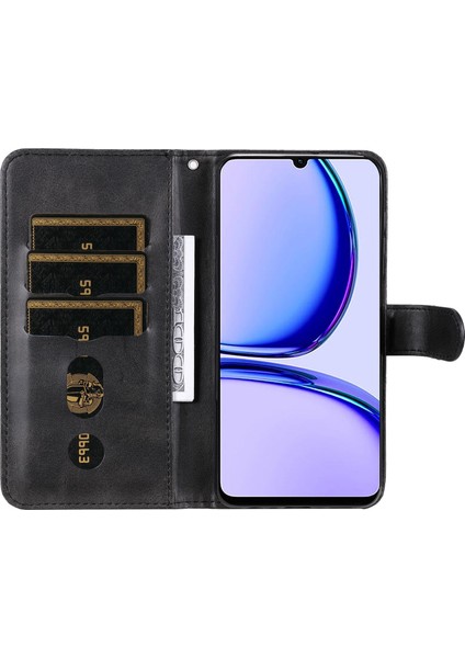 Realme C53 ile Uyumlu Moda Fermuar Çevirme Deri Manyetik Cüzdan Telefon Kılıfı (Yurt Dışından) fırsatları