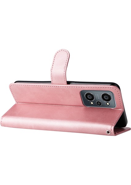 Realme Gt Neo2 ile Uyumlu Moda Fermuar Çevirme Deri Manyetik Cüzdan Telefon Kılıfı (Yurt Dışından)