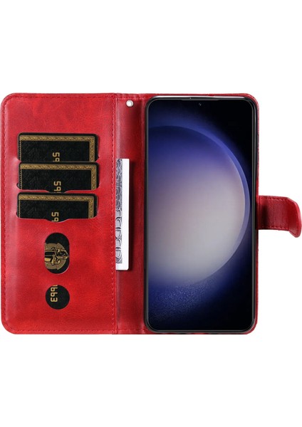 Samsung Galaxy S24 Plus ile Uyumlu Moda Fermuar Çevirme Deri Manyetik Cüzdan Telefon Kılıfı (Yurt Dışından) fırsatları