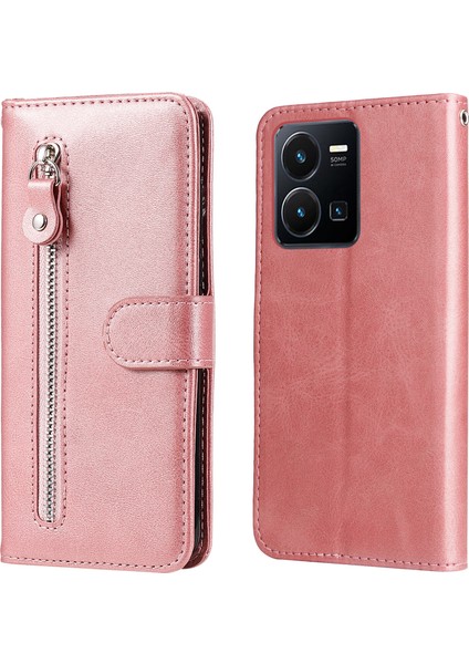 Vıvo Y22/Y22S/Y35 4g ile Uyumlu Moda Fermuar Çevirme Deri Manyetik Cüzdan Telefon Kılıfı (Yurt Dışından) fiyatları