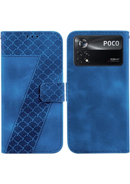 Için Xiaomi Poco X4 Pro 5g Cüzdan Kart Yuvası Fonksiyonu Flip Folio Telefon Kılıfı (Yurt Dışından)