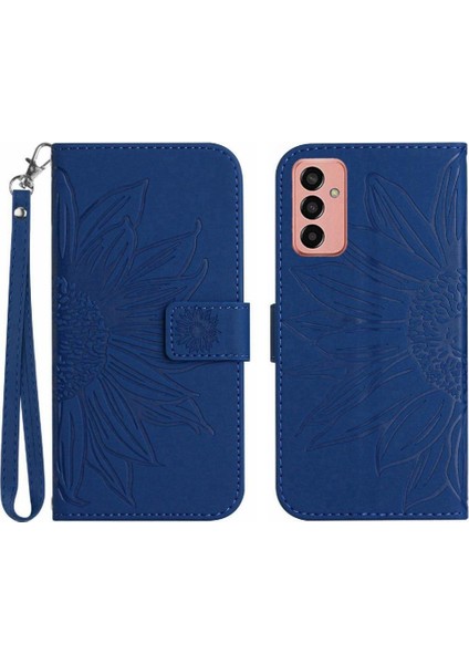 Samsung Galaxy M23 5g Lüks Pu Deri Kart Yuvaları Tutucu ile Telefon Kılıfı (Yurt Dışından)
