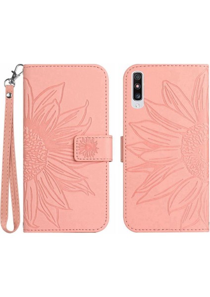 Samsung Galaxy A50/A50S/A30S Için Kart Yuvaları Tutucu ile Kısa Kayış Telefon Kılıfı (Yurt Dışından)