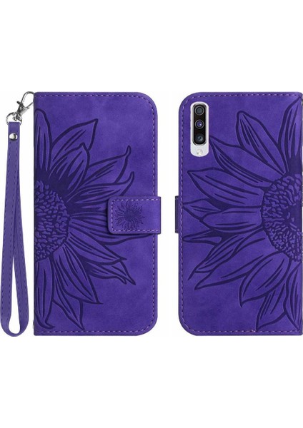 Samsung Galaxy A50/A50S/A30S Için Kart Yuvaları Tutucu ile Kısa Kayış Telefon Kılıfı (Yurt Dışından)