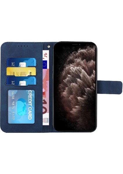 BDT Boutique  Için Samsung Galaxy A22 4g Kart Yuvaları Flip Folio Cüzdan Pu Telefon Kılıfı (Yurt Dışından)