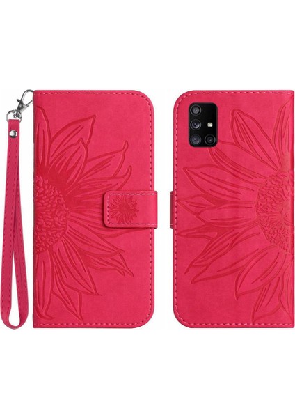 Samsung Galaxy A51 Için Kart Yuvaları Tutucu ile 4g Lüks Pu Deri Telefon Kılıfı (Yurt Dışından)