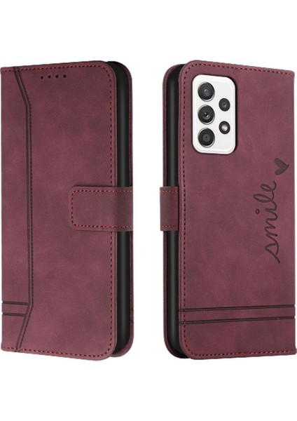 Için Samsung Galaxy A23 4g/5g Flip Folio Cüzdan El Kayışı Kart Telefon Kılıfı (Yurt Dışından)