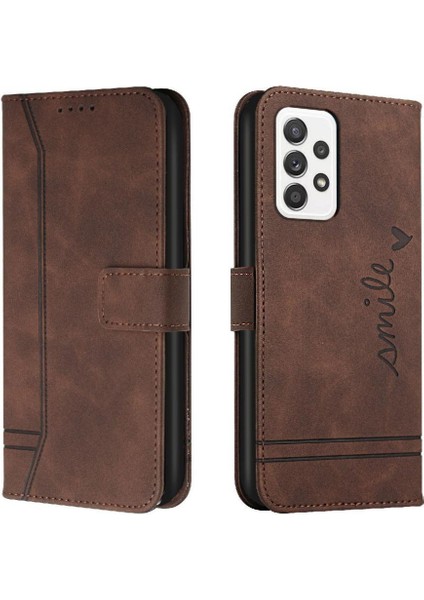 Için Samsung Galaxy A23 4g/5g Flip Folio Cüzdan El Kayışı Kart Telefon Kılıfı (Yurt Dışından)