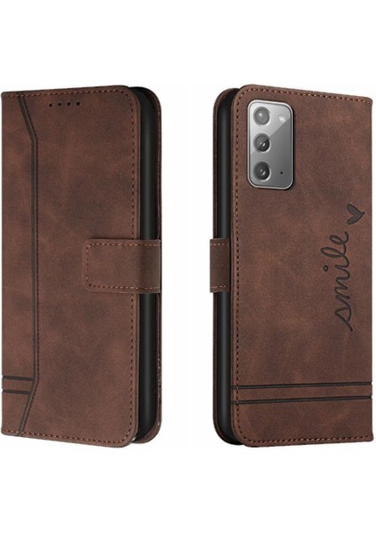 Samsung Galaxy Not 20 Için El Kayışı Kart Yuvaları Manyetik Telefon Kılıfı (Yurt Dışından)