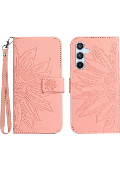 Kart Yuvaları ile Samsung Galaxy A34 5g Için Tutucu Flip Cüzdan Telefon Pu Telefon Kılıfı (Yurt Dışından)