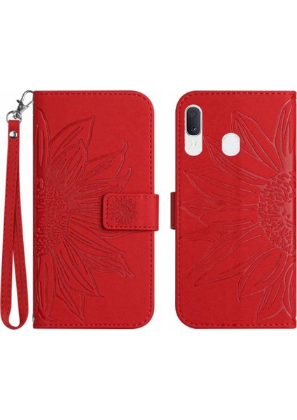 Kart Yuvaları Tutucu Cüzdan ile Samsung Galaxy A40 Için Telefon Kılıfı (Yurt Dışından)