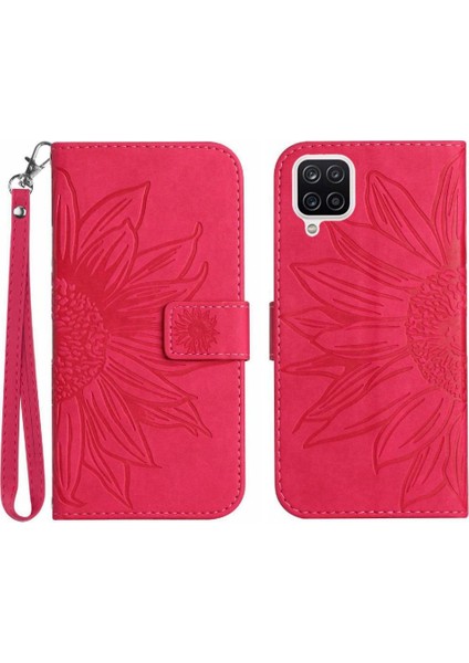 Samsung Galaxy Card 5g Için Kart Yuvaları Tutucu Kabartmalı Kısa Kayış Telefon Kılıfı (Yurt Dışından)