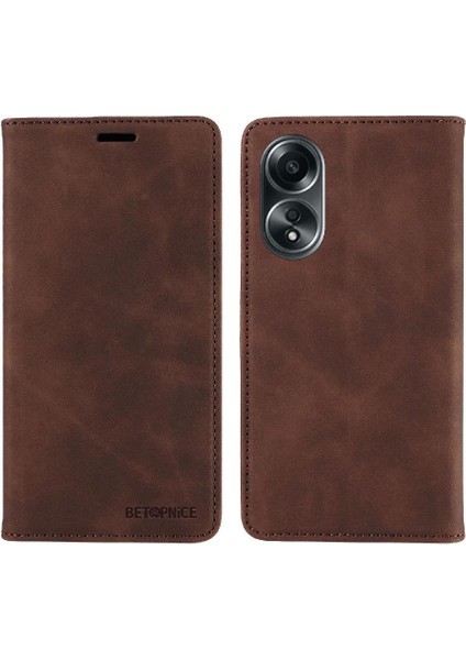 Oppo Oppo 4g Koruyucu Pu Deri Folio Cüzdan Manyetik Için Telefon Kılıfı (Yurt Dışından)