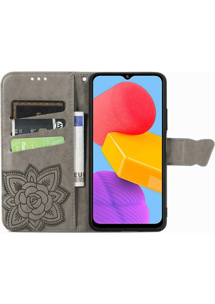 Samsung Galaxy M13 4g Kelebek Kanatları Narin Çiçekler Flip Darbeye Deri ile Uyumlu Telefon Kılıfı (Yurt Dışından) fırsatları