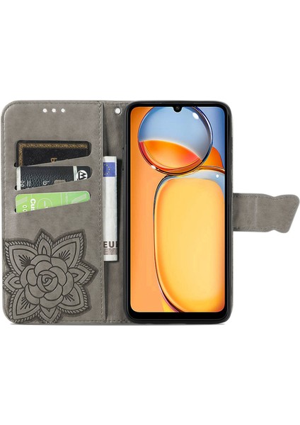 Xiaomi Redmi 13C Kelebek Kanatları Narin Çiçekler Darbeye Deri Telefon Kılıfı (Yurt Dışından) fırsatları
