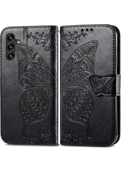 Samsung Galaxy M14 5g Kelebek Kanatları Narin Çiçekler Flip Darbeye Deri ile Uyumlu Telefon Kılıfı (Yurt Dışından) modelleri