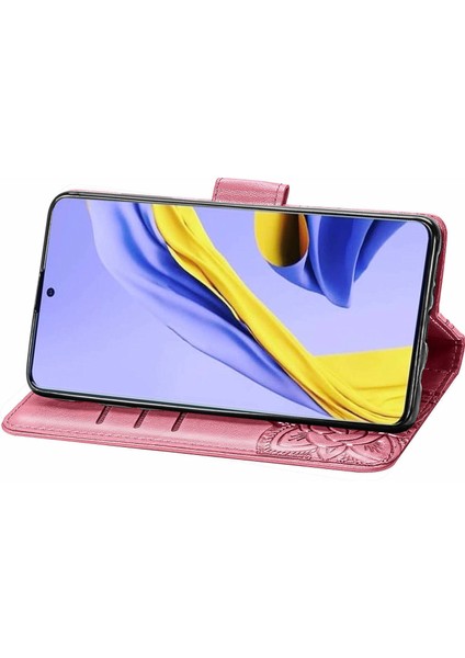 Samsung Galaxy A51 4g Kelebek Kanatları Narin Çiçekler Flip Darbeye Deri ile Uyumlu Telefon Kılıfı (Yurt Dışından)