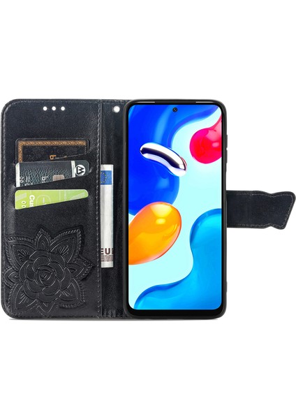Xiaomi Redmi Note 11 4G/11S Kelebek Kanatları Narin Çiçekler Flip Darbeye Deri ile Uyumlu Telefon Kılıfı (Yurt Dışından) fırsatları