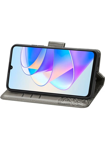 Honor X7A Kelebek Kanatları Narin Çiçekler Flip Darbeye Deri ile Uyumlu Telefon Kılıfı (Yurt Dışından) modelleri