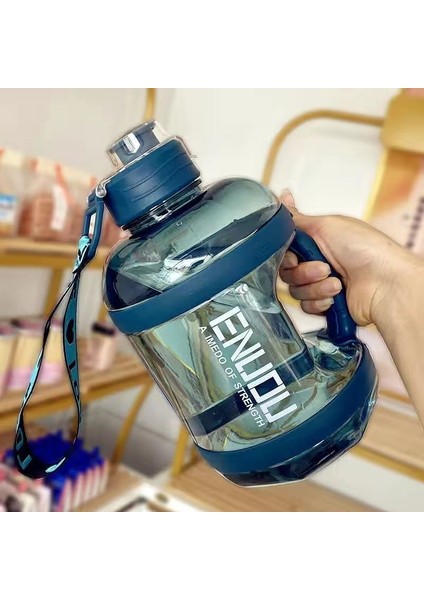 Büyük Kapasiteli Su Bardağı, Erkekler Için Spor Su Şişesi, Erkek Çocuklar Için Fitness Kovası, Tonlarca Pipet, Bardak, Kova (Yurt Dışından)