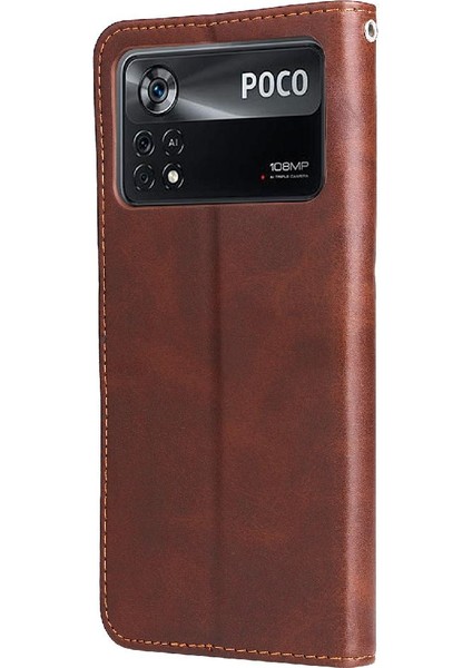Xiaomi Poco X4 Pro 5g Deri Kart Yuvası Tutucular Fermuar Kapak (Yurt Dışından)