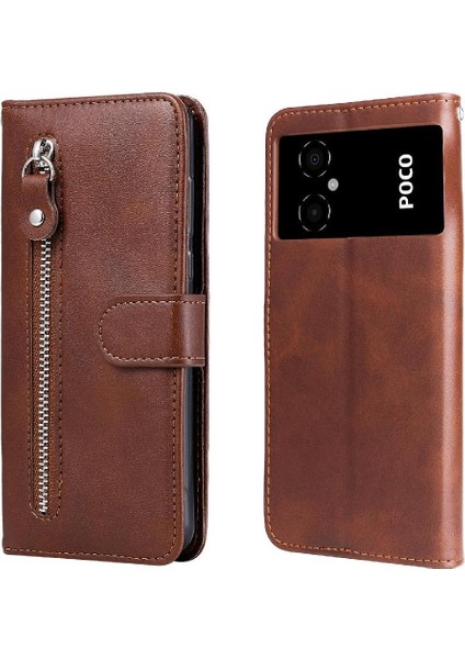 Xiaomi Poco C40 Fermuar Koruyucu Kapak Kart Yuvası Tutucular Deri (Yurt Dışından)
