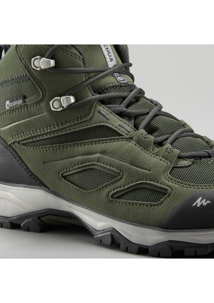 Quechua Erkek Su Geçirmez Outdoor Bot - Haki - MH100 indirimleri