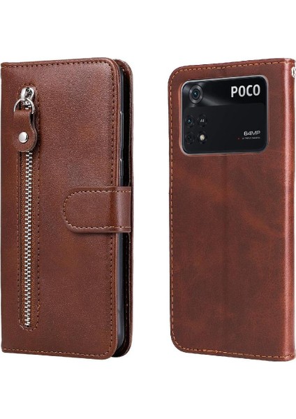 Xiaomi Poco M4 Pro 4g Kart Yuvası Tutucular Deri Fermuar Kapak (Yurt Dışından)