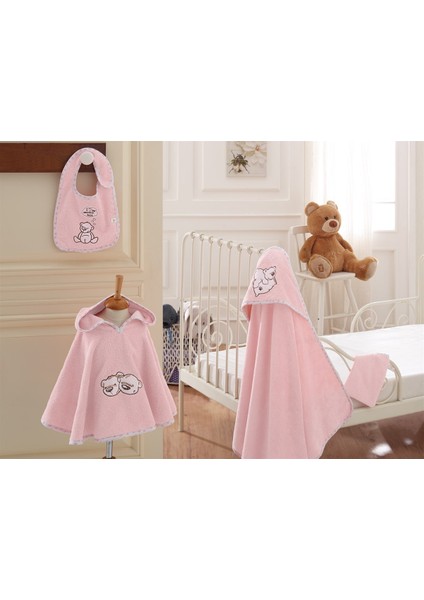 Twin Bears Kız Bebek Panço Seti Pembe 0-1 Yaş fiyatları
