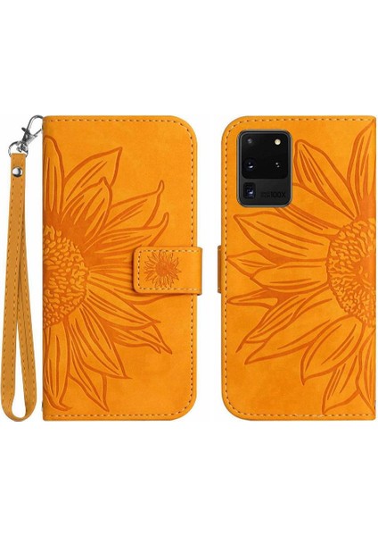 Samsung Galaxy S20 Ultra Flip Cüzdan Telefon Kılıfı Için Kart Yuvaları ile (Yurt Dışından)