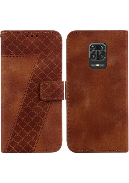 Telefon Kılıfı Için Xiaomi Redmi Not 9s Pu Deri Flip Folio Kapak Cüzdan (Yurt Dışından)